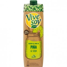PASCUAL VIVESOY Zumo de piña y soja envase 1 L